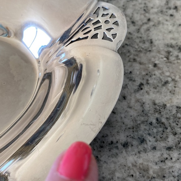 Elegant Vintage Wm Rogers #419 Silver Plated Serving Tray! - Picture 7 of 7